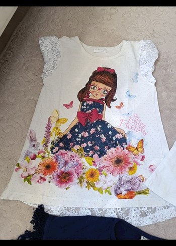 8 yaş  Kız Çocuk Tişörtü - Görsel 4