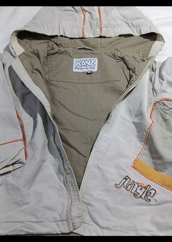 Kapüşonlu Gri Erkek Çocuk Montu - Görsel 3