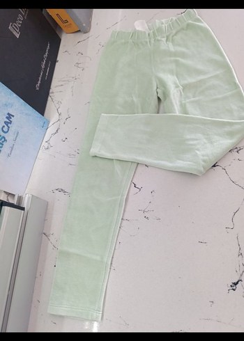 Kız Çocuk Yeşil Basic Tayt - Görsel 2