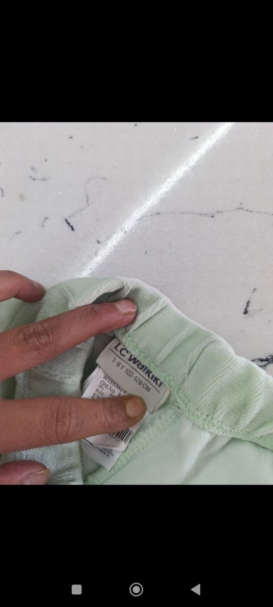 Kız Çocuk Yeşil Basic Tayt - Görsel 4