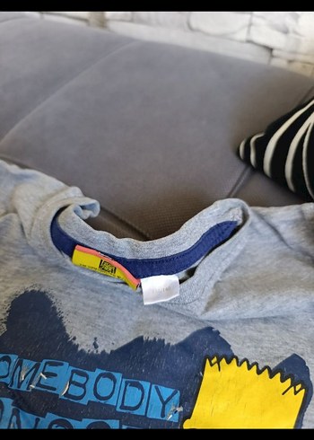 Erkek Gri Baskılı Kısa Kollu Tişört - Görsel 7