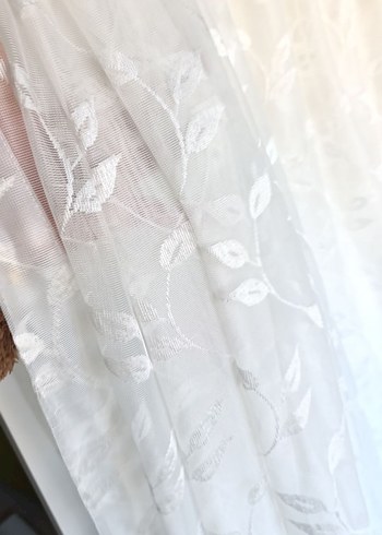 Bohem Tarzı Düz Tül Perde - Görsel 2