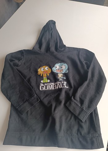 Kapüşonlu Baskılı Çocuk Sweatshirt - Görsel 5