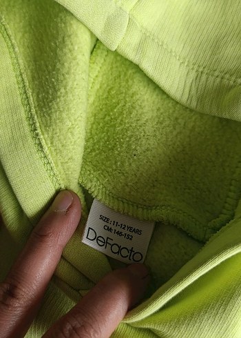 Sarı Kapüşonlu Erkek Sweatshirt - Görsel 3