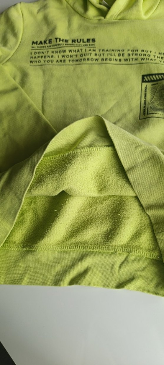 Sarı Kapüşonlu Erkek Sweatshirt - Görsel 4