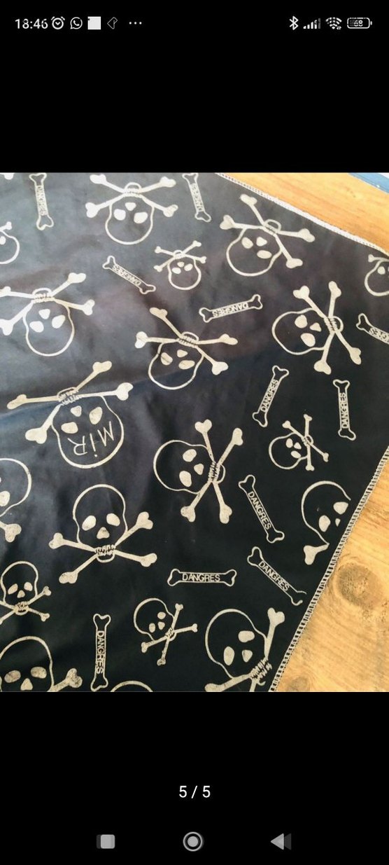 Siyah Gotik Kadın Fular - Görsel 5