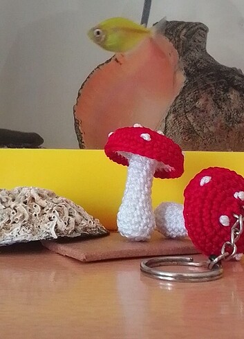 Fisher Price Mantar Anahtarlık Amigurimi