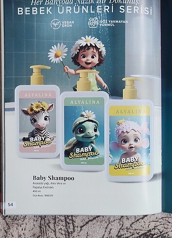 Beden AlyaLina Bebek Şampuanı