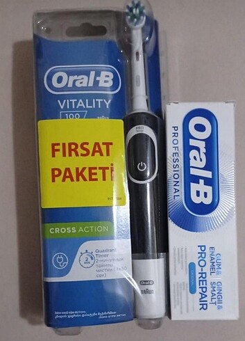 Oral-b Şarjlı diş fırçası+macunu