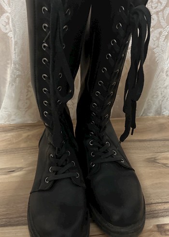 Diğer Siyah Deri Gotik Stiletto Topuklu MP bot