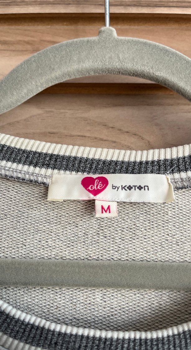 Uzun Kollu Gri  Minnie Baskılı - Görsel 3