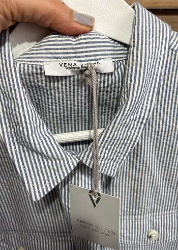 Gri Çizgili Kolsuz Keten Tulum - Görsel 4