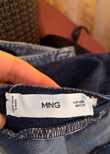 MangoDüğmeli V Yaka Kadın Denim Tulum S-M uyumlu - Görsel 8