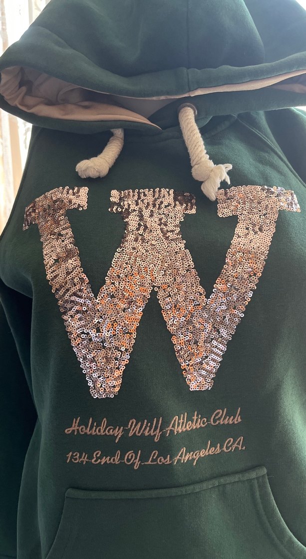 Kadın Haki Kapüşonlu üç iplik Fermuarlı Sweatshirt - Görsel 2