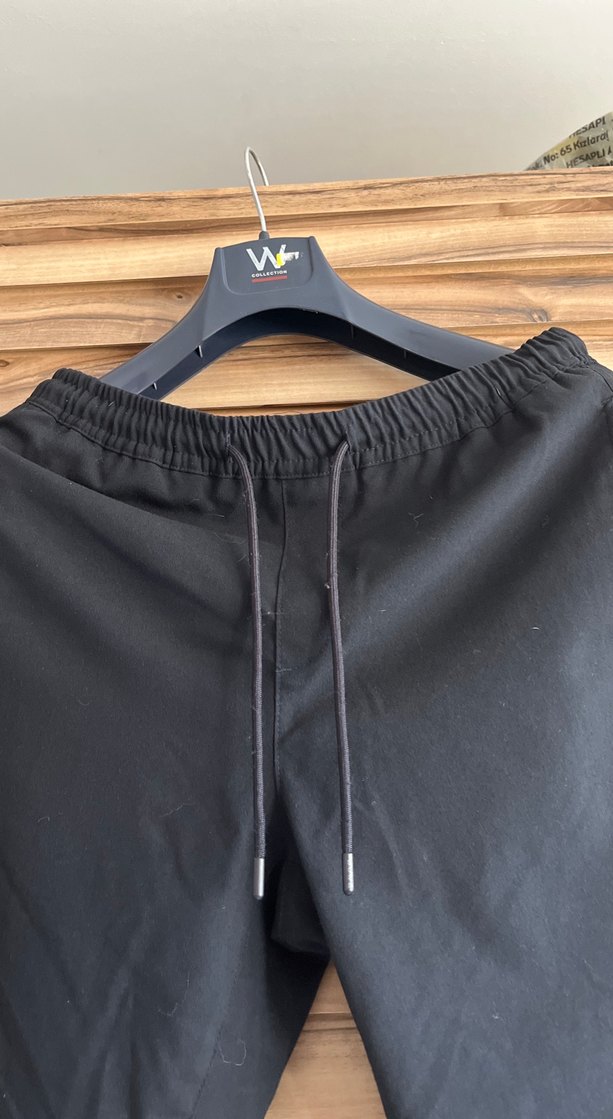 Siyah Regular Fit Erkek jogger Spor Pantolon - Görsel 2