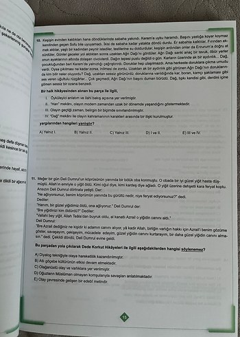 10. Sınıf Tekrar Testleri - Görsel 2