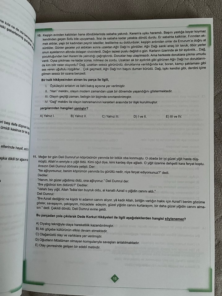10. Sınıf Tekrar Testleri - Görsel 2