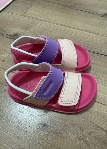 Kız Çocuk Pembe Cırtcırtlı sandalet - Görsel 2