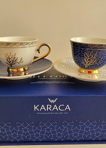 Beden Karaca ikili kahve takımı