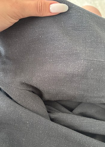 m Beden gri Renk Gri Kadın Midi Blazer Ceket