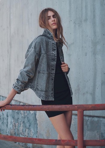 xs Beden Zara Denim Oversize Kot Ceket
