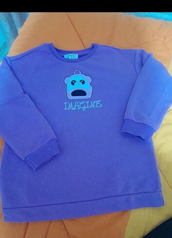 Trendyol Kids marka ince sweattişört.Lila rengi