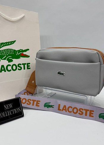 Lacoste Erkek Gri Fermuarlı Bel Çantası