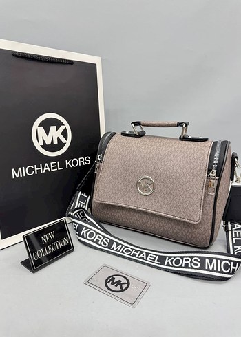 Michael Kors Baskılı Gri Deri Kadın Çanta