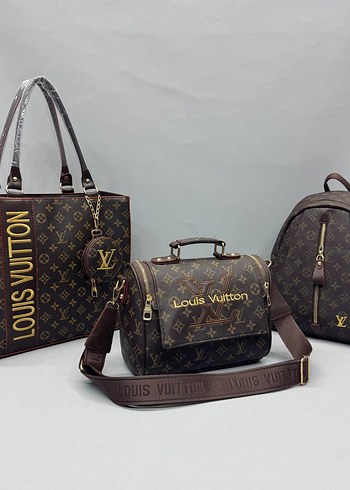 Louis Vuitton Pembe Deri Louis Vuitton Tokalı Çanta 3 çanta tek fiyat