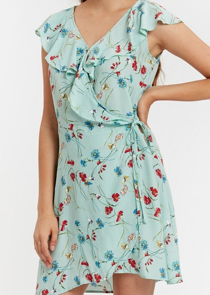 Kadın yazlık kısa elbise - Görsel 2