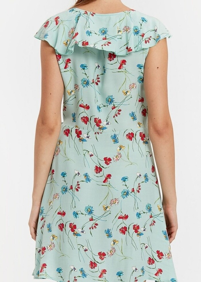 Kadın yazlık kısa elbise - Görsel 3