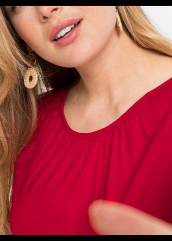 Piliseli Midi Pembe Kadın Elbise - Görsel 6