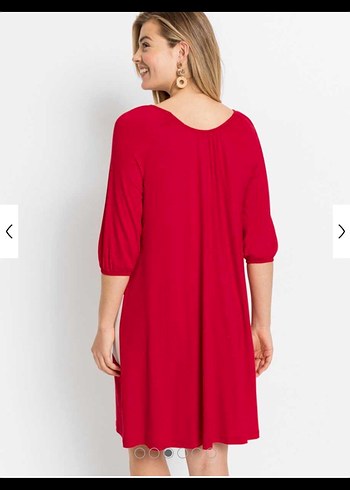 Piliseli Midi Pembe Kadın Elbise - Görsel 5