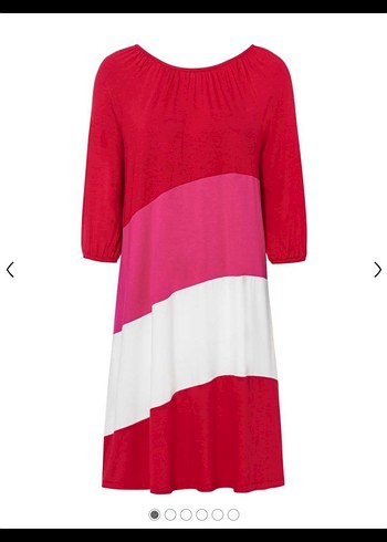 Piliseli Midi Pembe Kadın Elbise - Görsel 3