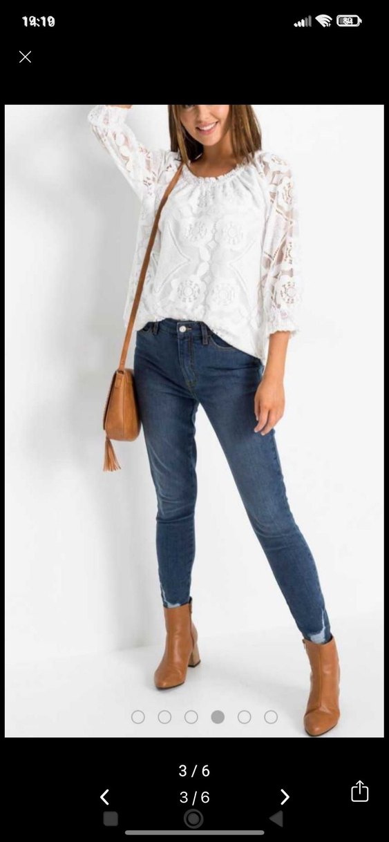 Dantel Detaylı Bohem Beyaz Kadın Bluz - Görsel 3