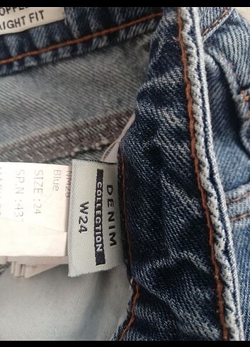 34 Beden mavi Renk Kot pantolon