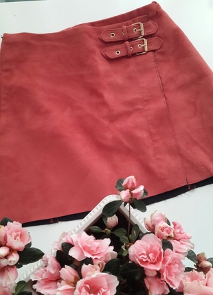 bershka süet mini etek