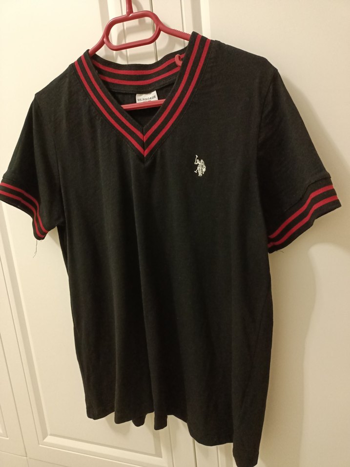 orijinal Polo marka v yaka bayan tişört - Görsel 3