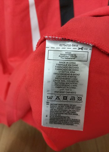 Kırmızı Adidas Baskılı Kısa Kollu Xl beden Erkek Tişört - Görsel 8