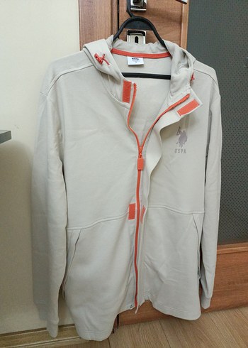 orijinal Polo marka Bej Fermuarlı Erkek Sweatshirt - Görsel 2