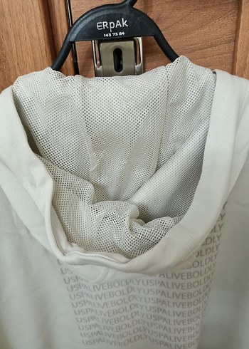 orijinal Polo marka Bej Fermuarlı Erkek Sweatshirt - Görsel 7