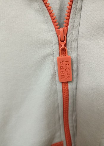 orijinal Polo marka Bej Fermuarlı Erkek Sweatshirt - Görsel 5