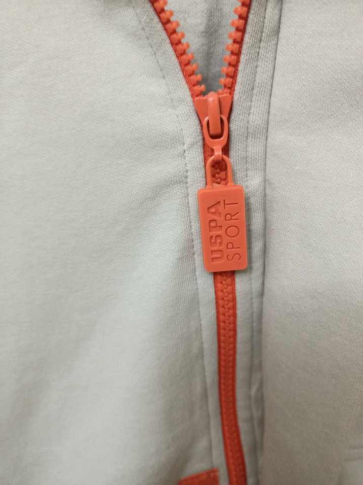 orijinal Polo marka Bej Fermuarlı Erkek Sweatshirt - Görsel 5