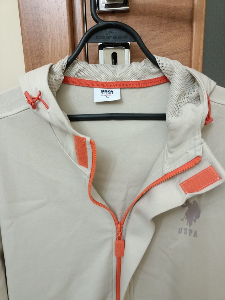 orijinal Polo marka Bej Fermuarlı Erkek Sweatshirt - Görsel 3