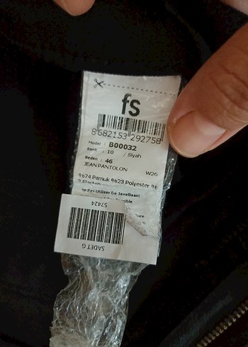 Faik Sönmez marka 46 beden Siyah Kadın denim  Pantolon - Görsel 4