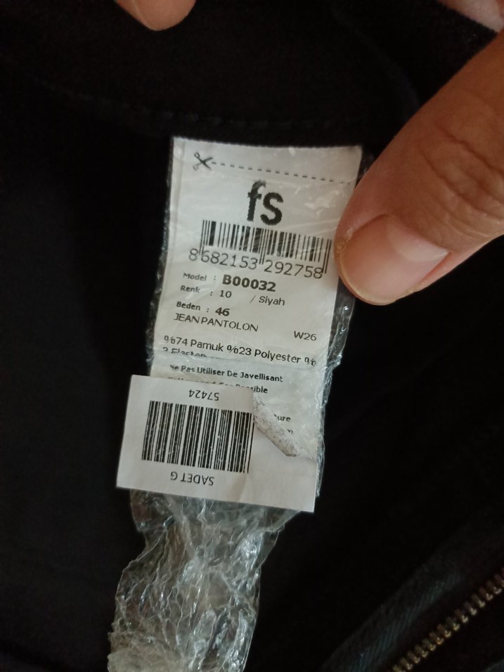 Faik Sönmez marka 46 beden Siyah Kadın denim  Pantolon - Görsel 4