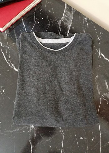 Erkek Uzun Kollu Pamuklu kışlık xl beden Gri  tişört. - Görsel 4