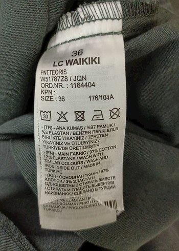 Erkek Gri regular kalıp chino Pantolon - Görsel 3