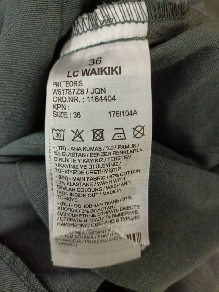 Erkek Gri regular kalıp chino Pantolon - Görsel 3