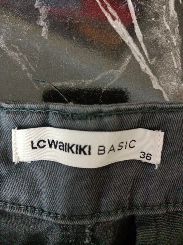 Erkek Gri regular kalıp chino Pantolon - Görsel 4